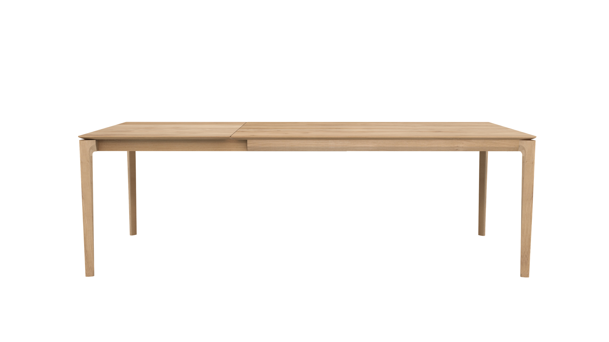 Ausziehbarer Esstisch Bok aus Eiche von Ethnicraft, teilweise ausgezogen, für Esszimmer und Küche.
