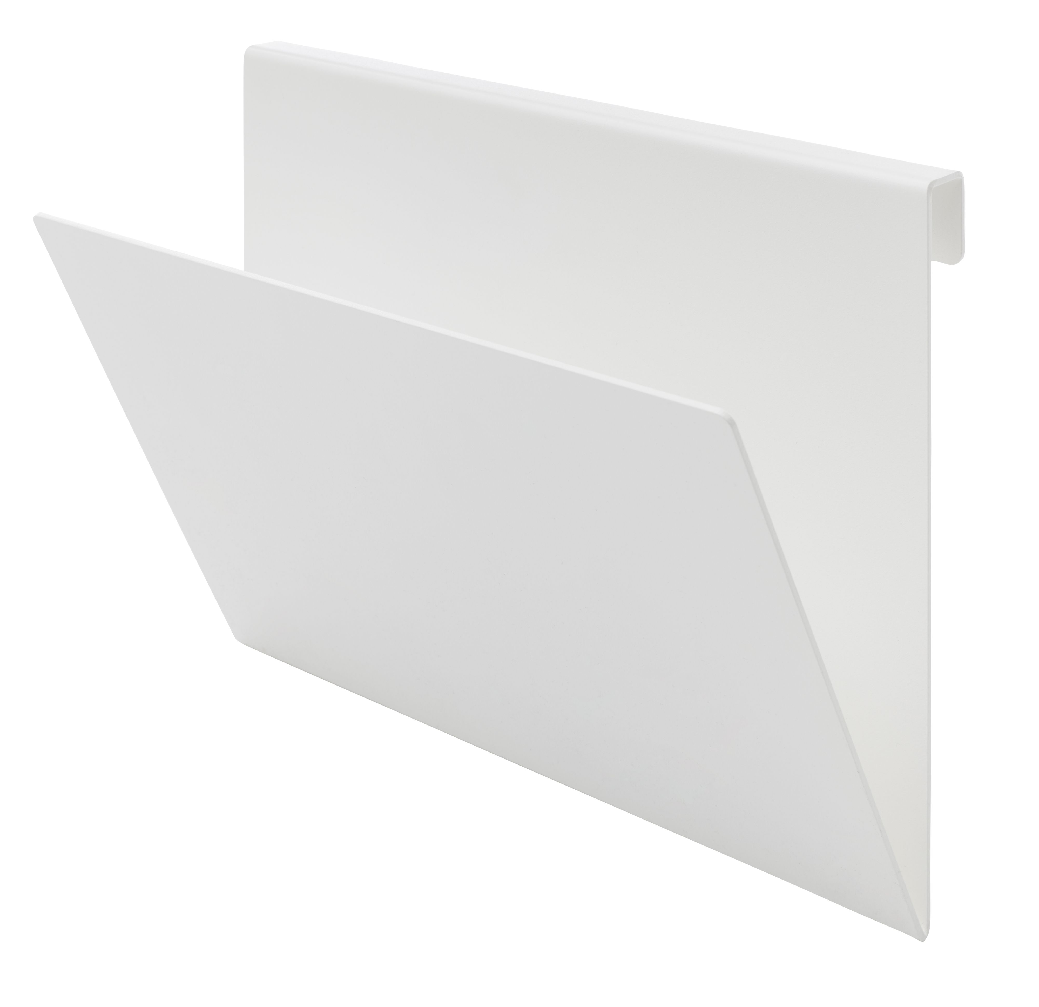 Weiße Papierablage für Flai Bett von Müller Möbelwerkstätten, moderne Büroorganisation.