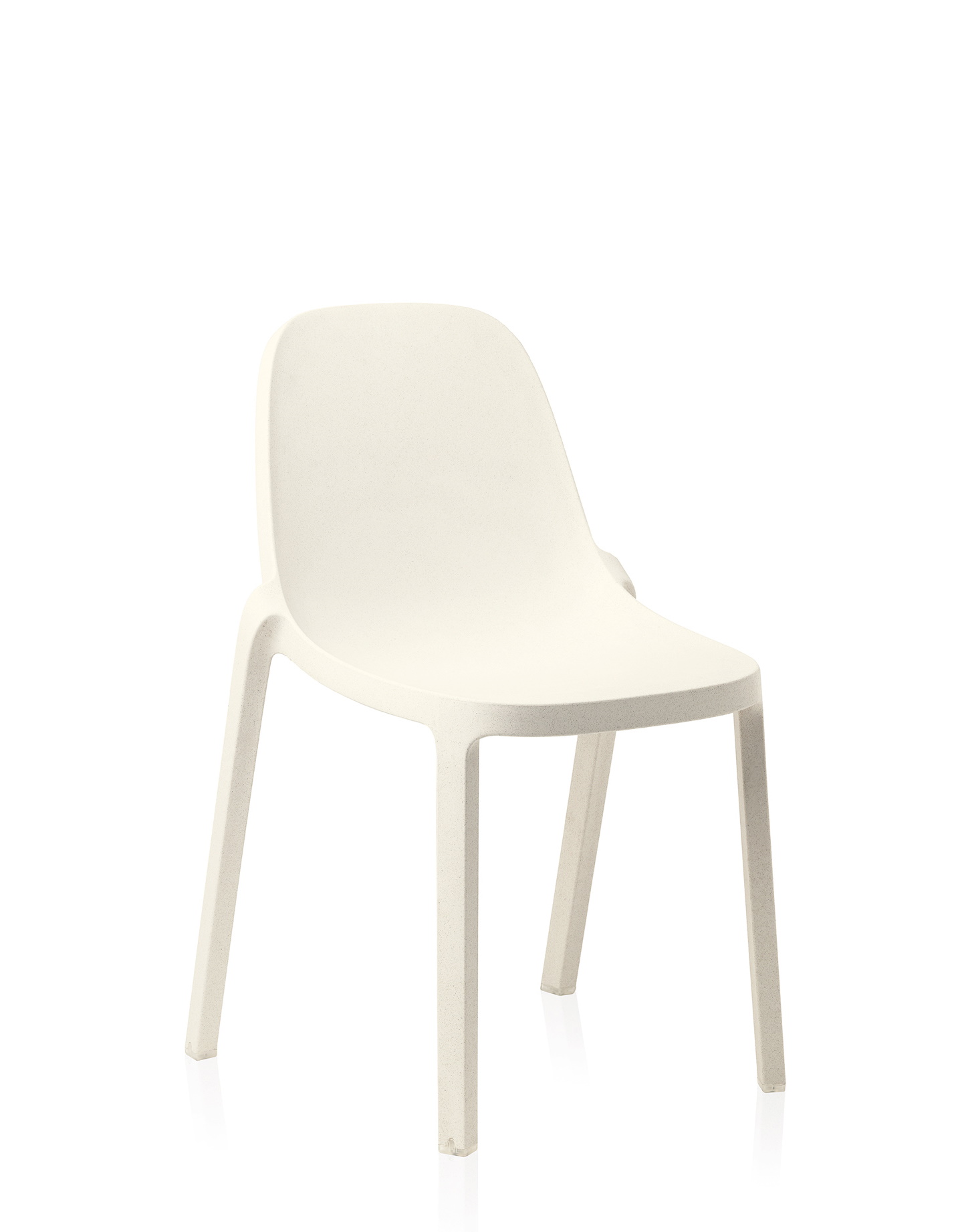 Broom Stacking Chair stapelbarer Stuhl weiß Emeco