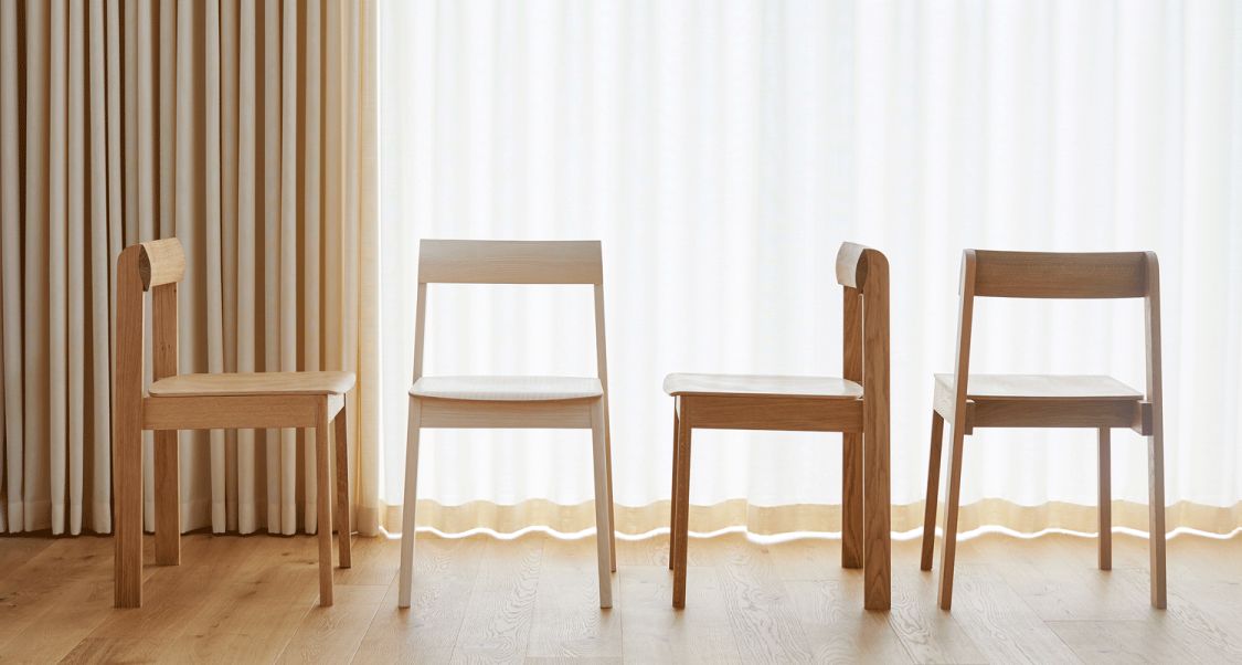 Blueprint  Stuhl Eiche weiß geölt Form & Refine