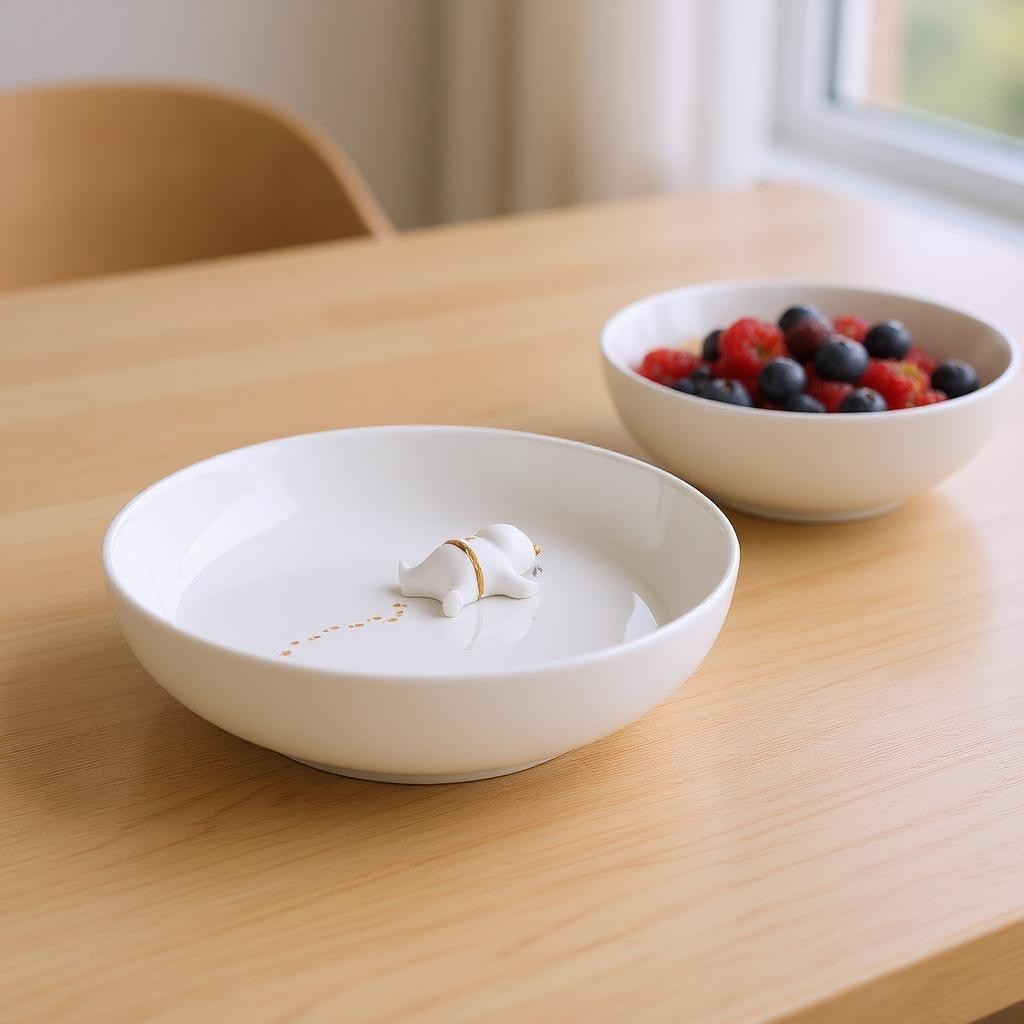 Schale Santas Schneeengel Räder