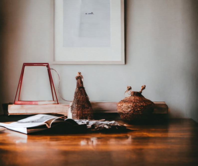 Nahaufnahme der Foscarini Bridge Tischleuchte in Rot, modernes Design für Wohnzimmer und Schlafzimmer.