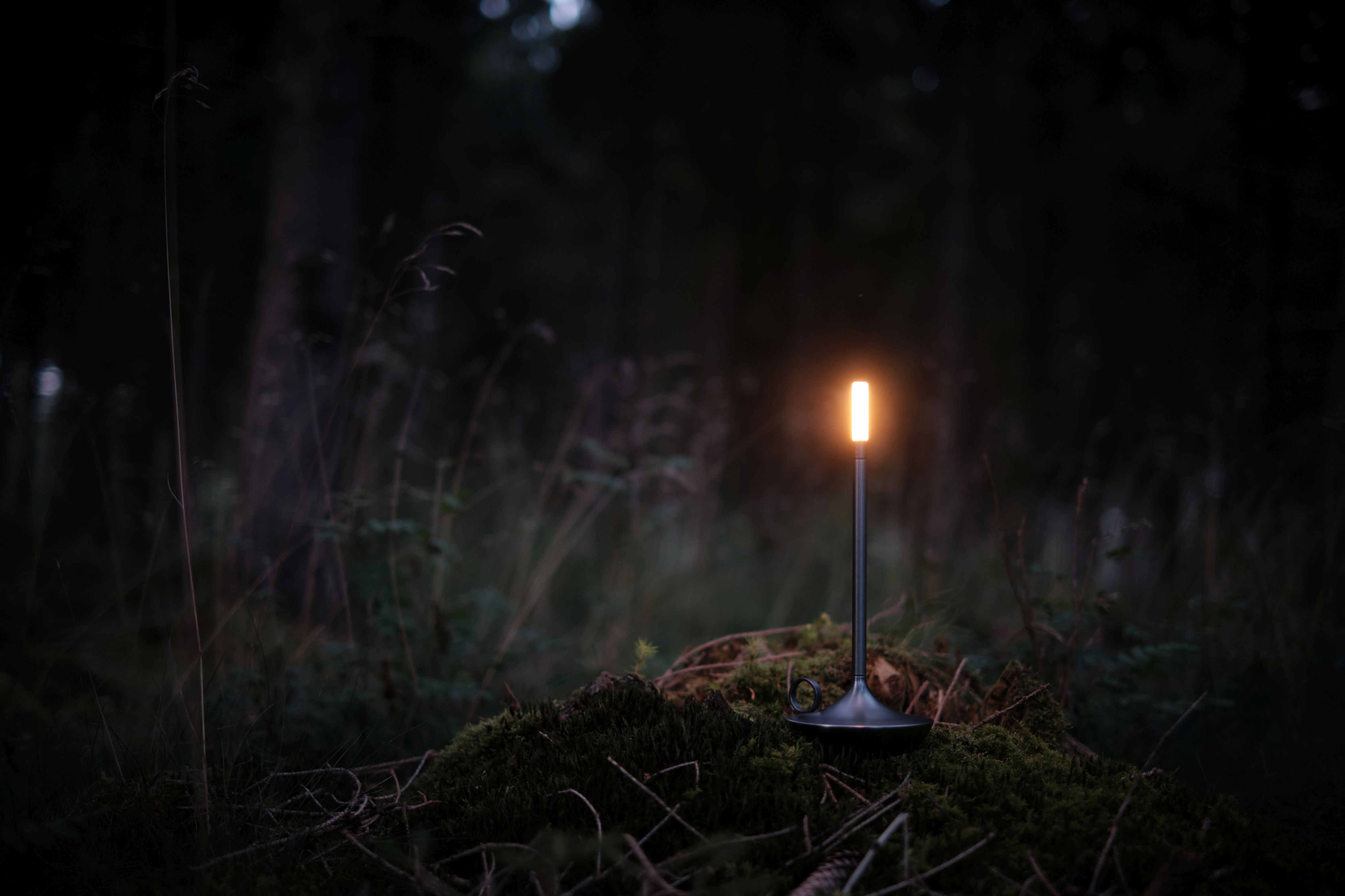 Wick Portable Akkuleuchte / Tischleuchte mit USB graphit Graypants