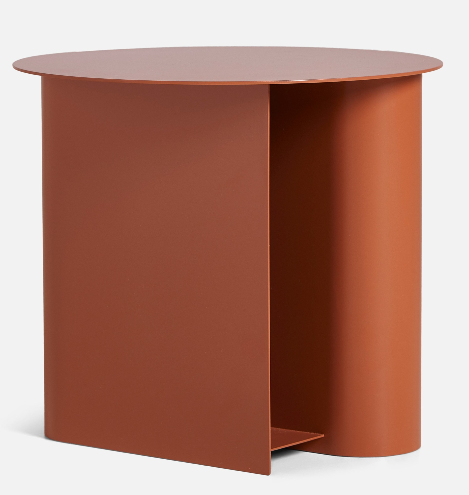 Sentrum Beistelltisch in Orange: Moderner, minimalistischer Metalltisch für Wohnzimmer und Schlafzimmer.