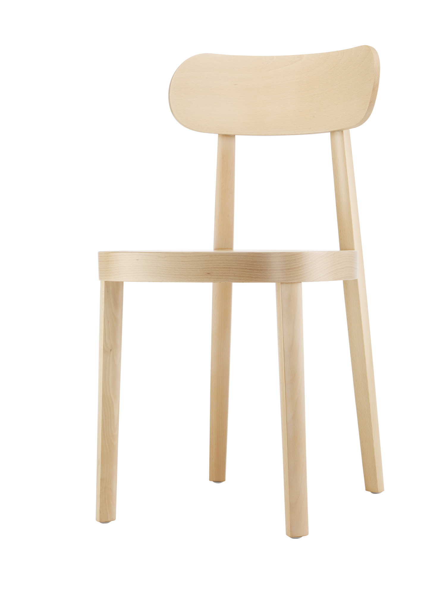 Holzstuhl 118 von Thonet, aufgehellte Ausführung. Moderner Holzstuhl für Esszimmer und Wohnbereich.