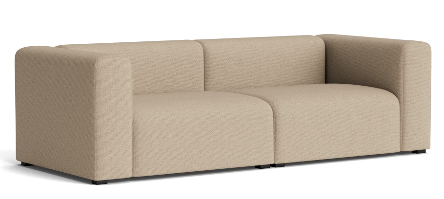 Mags Sofa 2,5-Sitzer Combination 1 Hay Stoff Maglia warmgrau