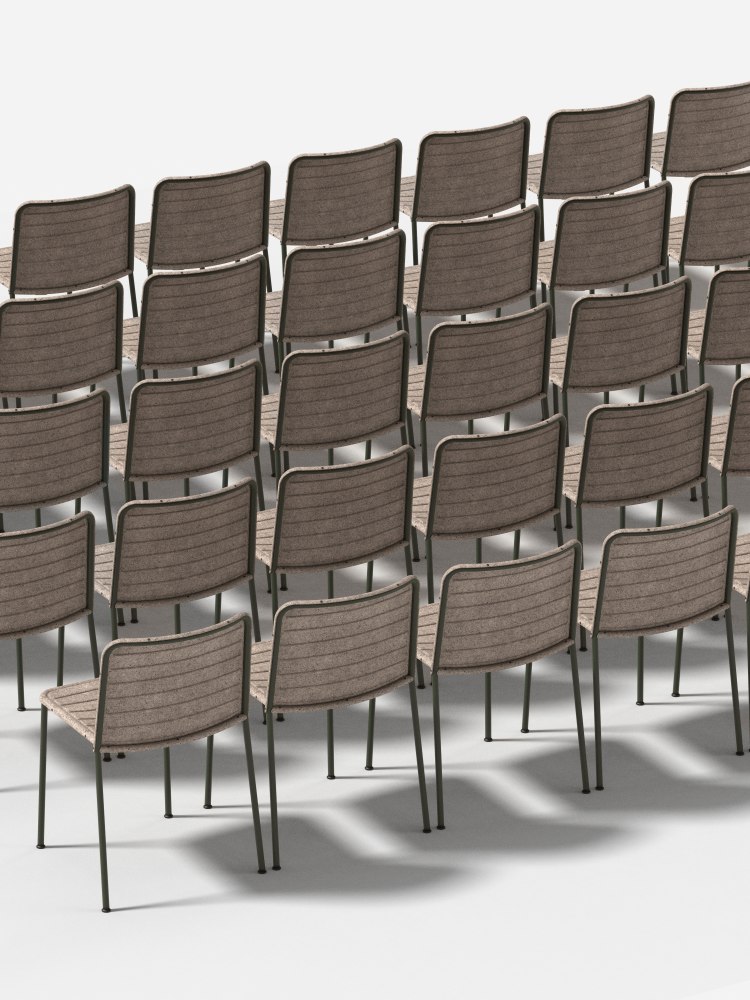 Flax Stacker Chair Stuhl Please wait to be seated 