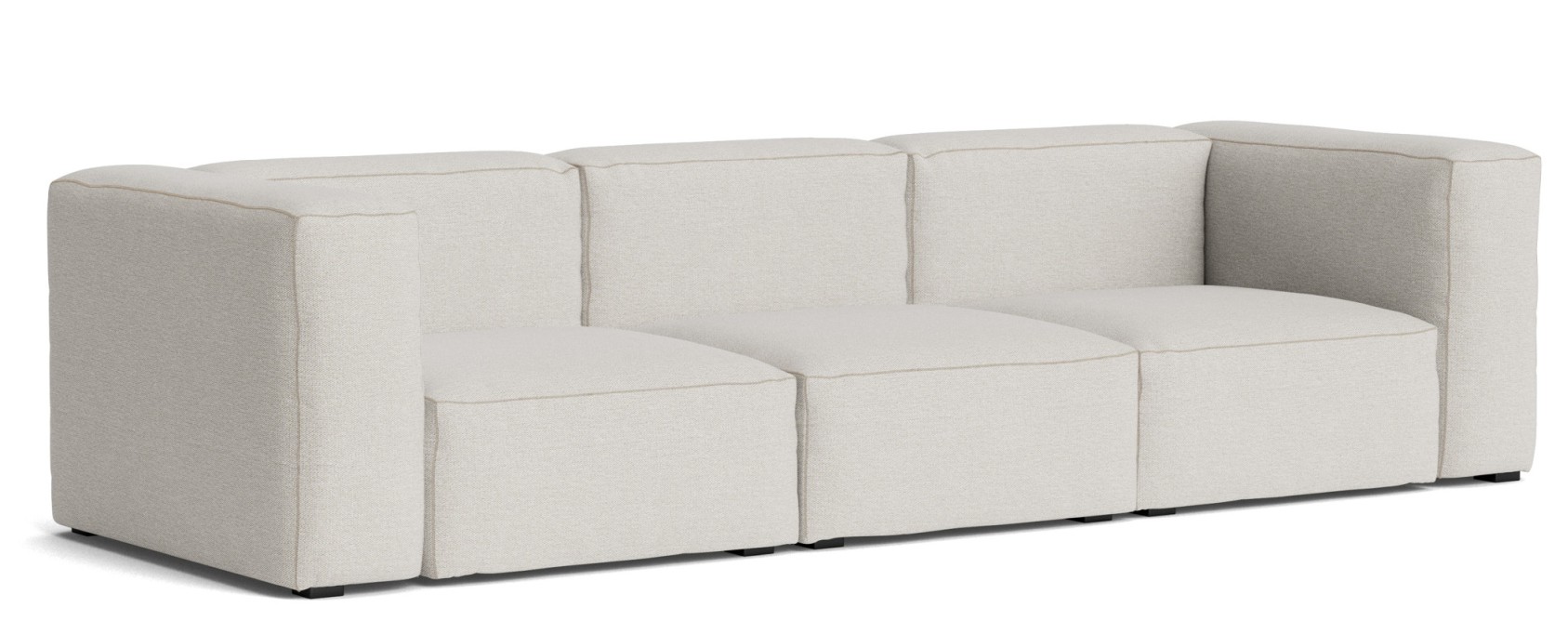Heller Mags Soft Sofa 3-Sitzer in Stoffbezug, modernes skandinavisches Design für Wohnzimmer und Lounge.