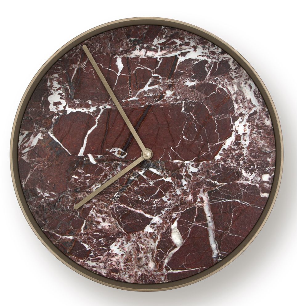 MJ01 Wanduhr Klein Janua Bronze - Rosso Lepanto