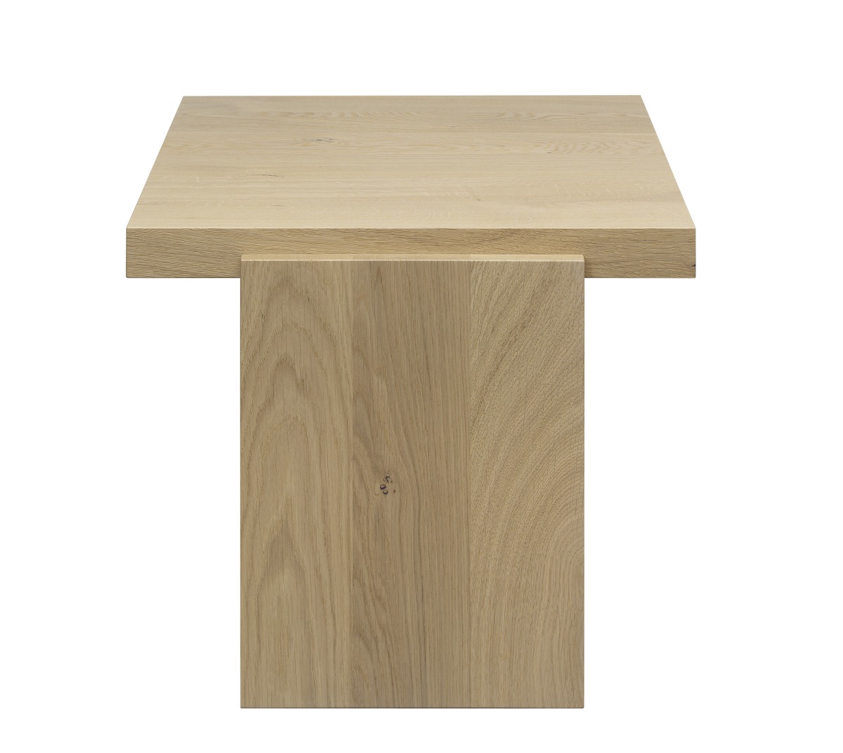 DT02 Tore Beistelltisch von e15, aus geölter Eiche, quadratische Form, modernes Design.