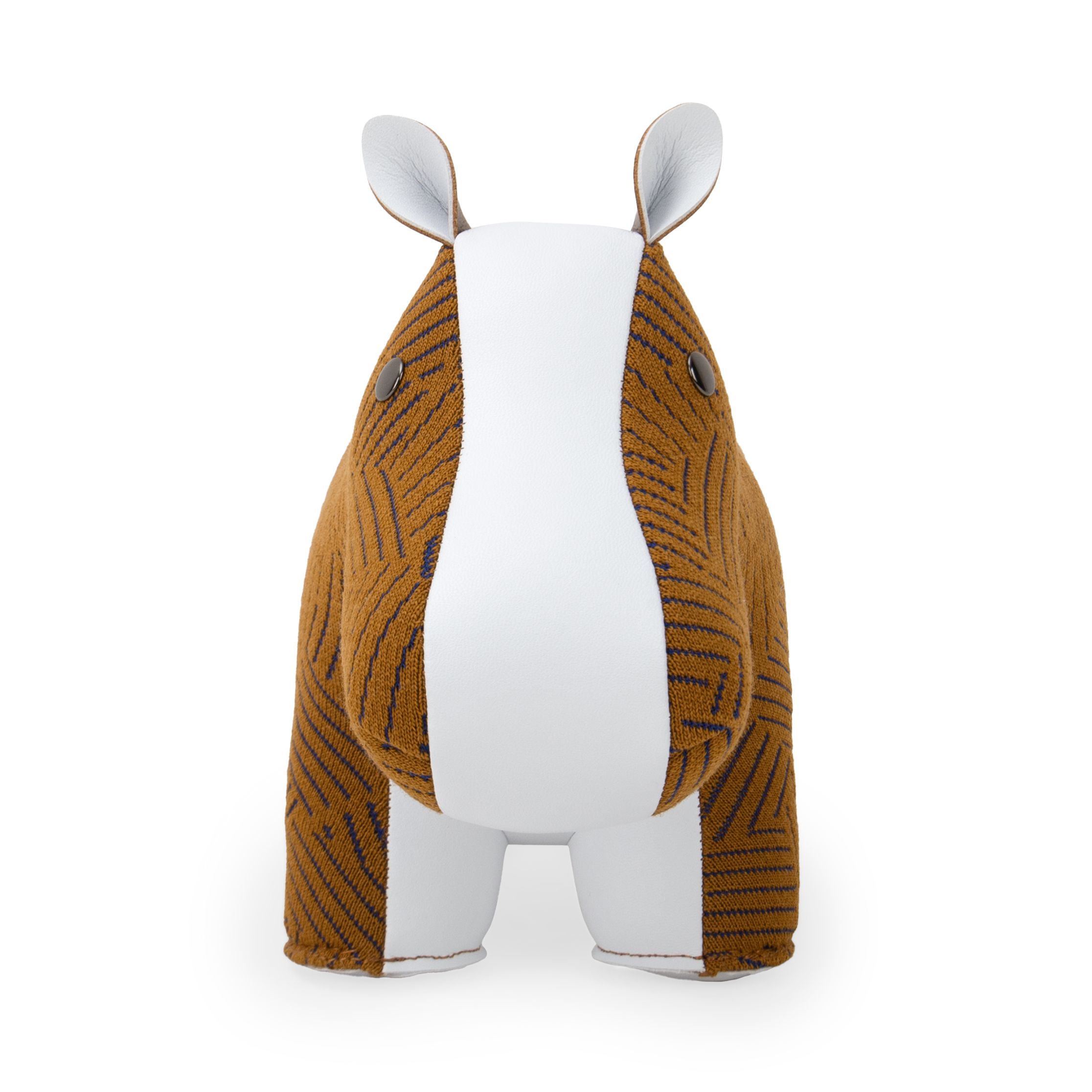 Buchstütze Hippo Razzle Dazzle tan Züny x KVADRAT