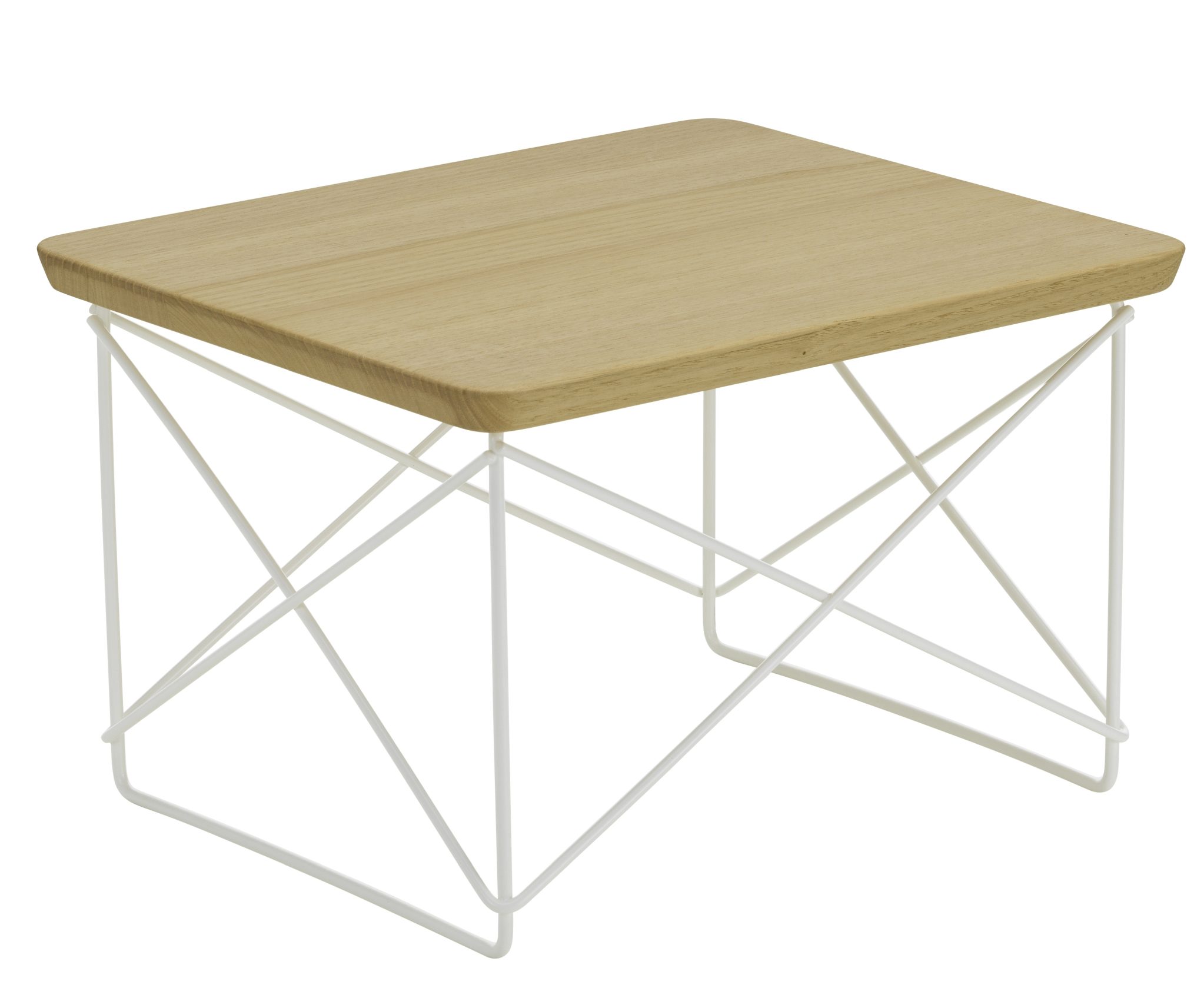 Occasional Table LTR Beistelltisch HPL Kastanie Vitra Stahldraht weiß pulverbeschichtet