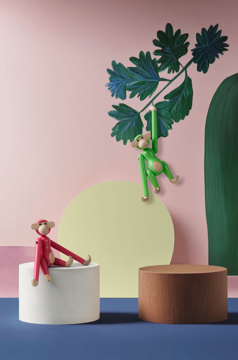 Affe Mini farbig Kay Bojesen Pink