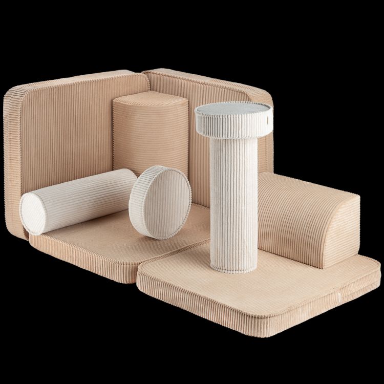 Kinderspielsofa Breitcord Toffee Wigiwama