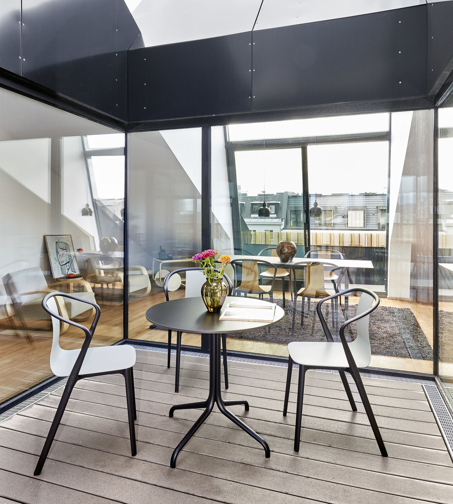 Belleville Armchair Plastic Stuhl Vitra