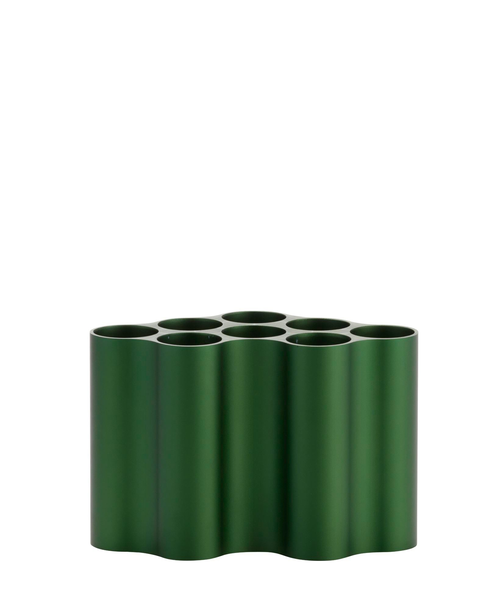 Grüne Nuage Vase von Vitra: Moderne Designvase mit wellenförmiger Struktur für Blumen und Dekoration.