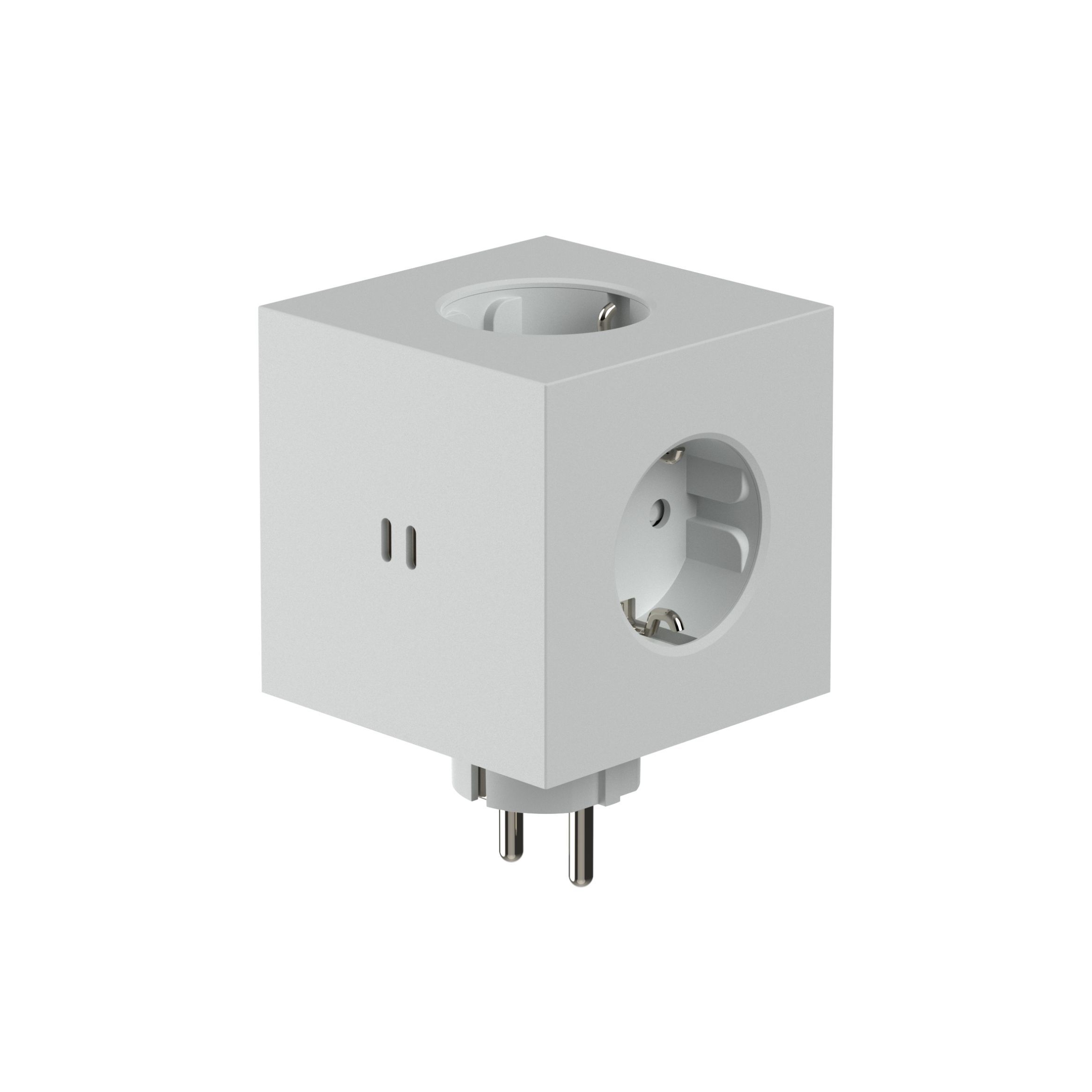 Avolt Square 2 Steckdosenwürfel Gotland Grau mit USB-C Anschluss für mehr Flexibilität.