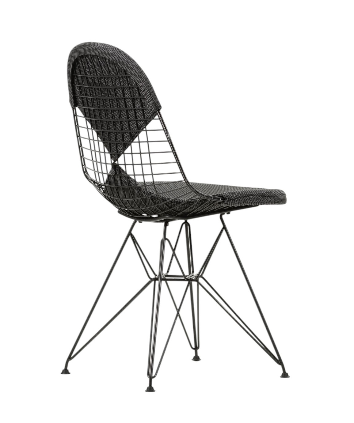 DKR-2 Wire Chair Stuhl mit Sitz und Rückenpolster Vitra