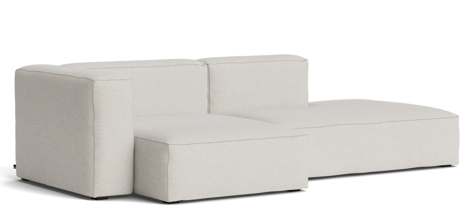 Mags Soft Sofa 2,5-Sitzer Combination 3 mit Armlehne links Hay Stoff Story 102 mit Beige Stich
