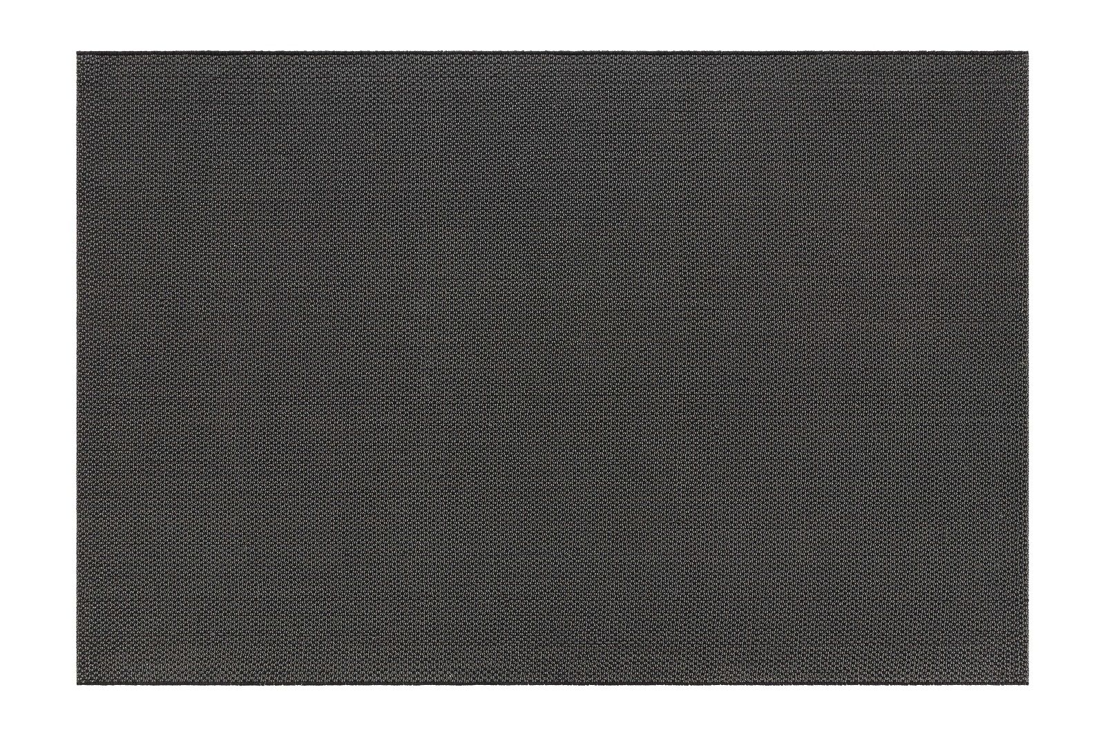 Quadratischer, dunkelgrauer Saline Teppich von Gan für den Außenbereich mit feiner Textur.