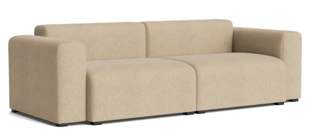 Mags Sofa 2,5-Sitzer Combination 1 Low Armrest Hay Stoff Turf Sand
