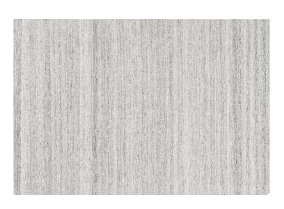 Bild eines grauen Blomus Kiva Rug Outdoor Teppichs, 140 cm breit, mit feiner Textur.