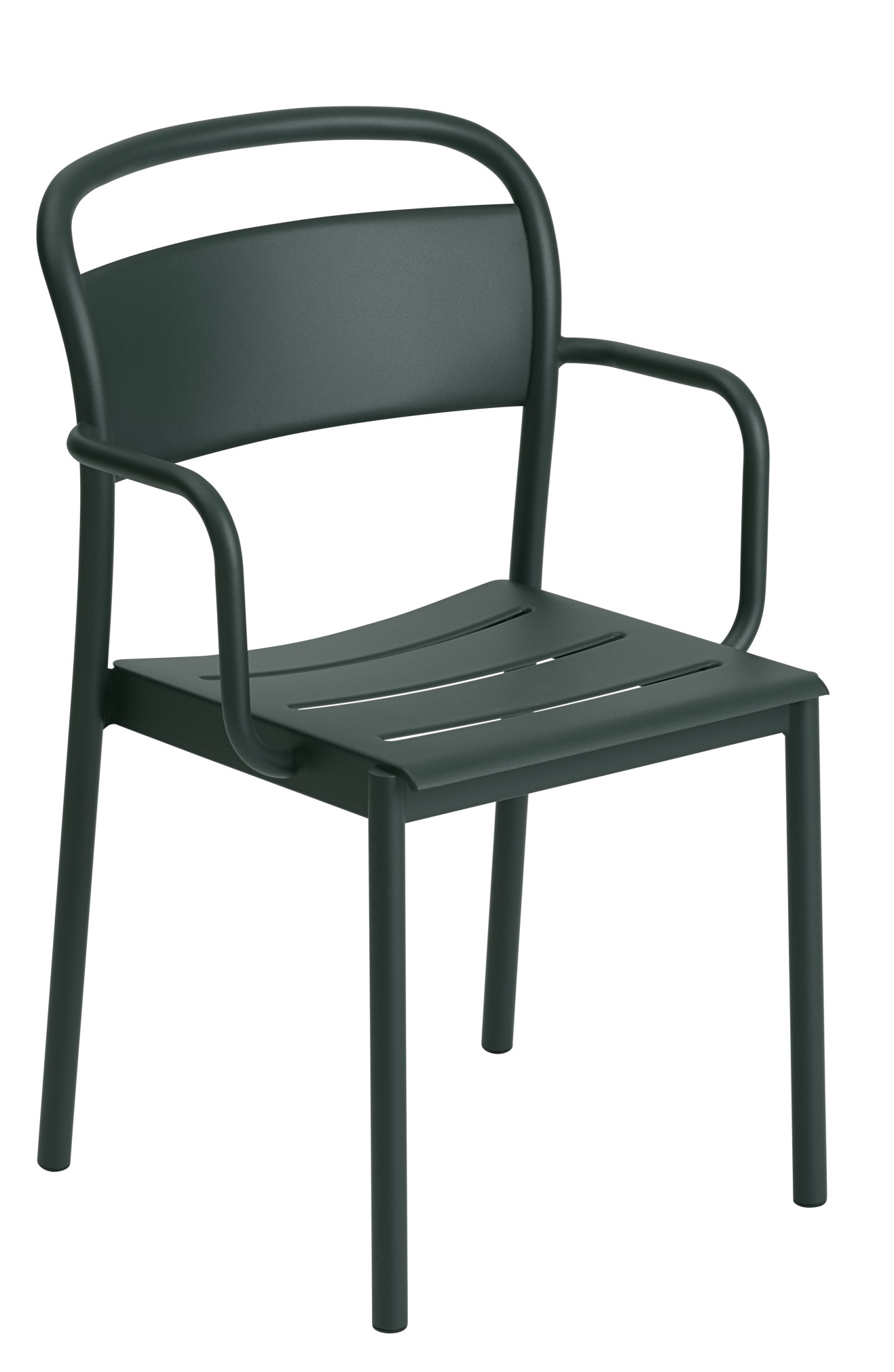 Linear Steel Armchair Outdoor Armlehnenstuhl Muuto  Grau
