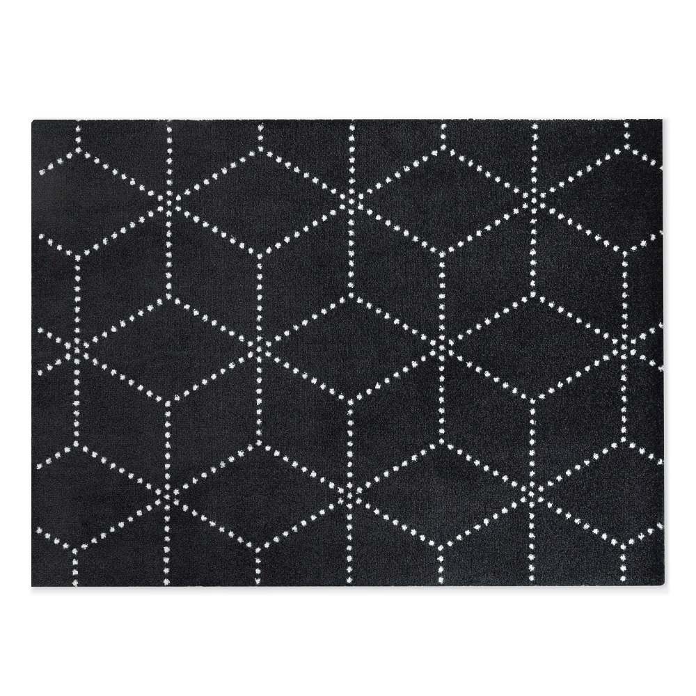 Hagl Indoor / Outdoor Fußmatte Heymat Schwarz B 85 x T 115 cm