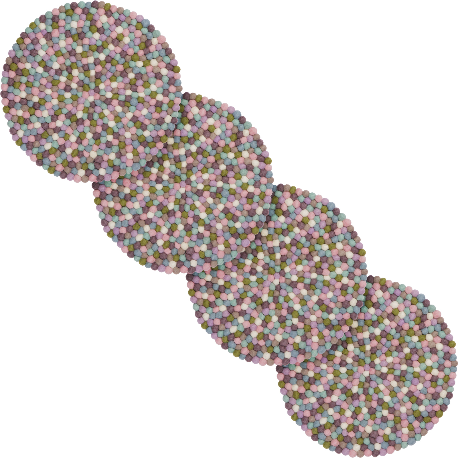 Filzkugel Sitzauflage für Stuhl rund 36 cm myfelt EINZELSTÜCK