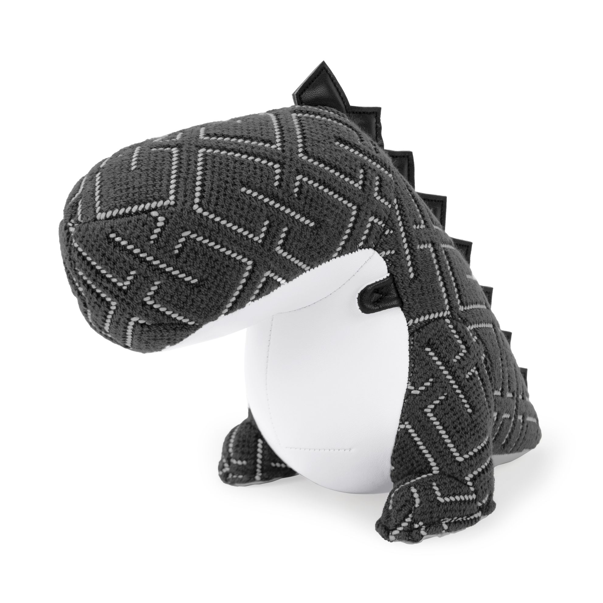 Buchstütze Dinosaurier Bobo Grid Dunkelgrau Züny x KVADRAT