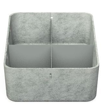 USM Haller Inos Box tief mit Unterteilung quer / längs 