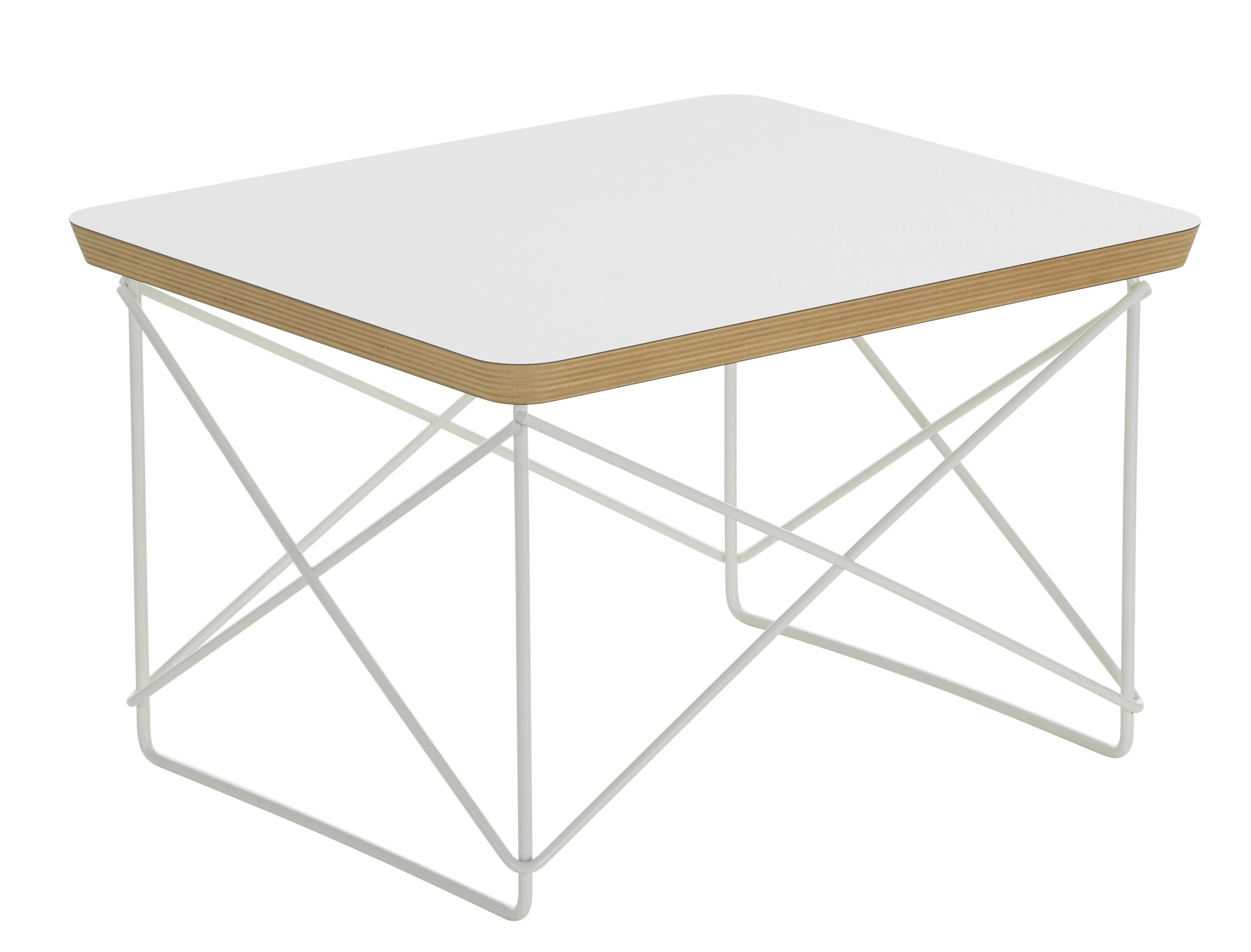 Occasional Table LTR Beistelltisch HPL Weiss Vitra Stahldraht weiß pulverbeschichtet