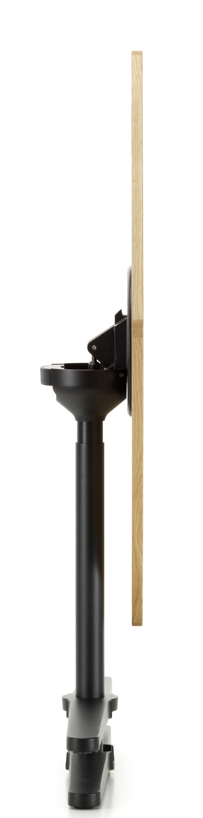 Detailansicht des Vitra Super Fold Table: Faltbarer, rechteckiger Tisch mit schwarzem Gestell.