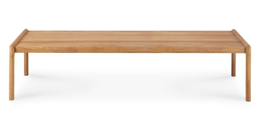 Jack Outdoor Couchtisch aus Teakholz, 150 cm breit, für Garten oder Terrasse.