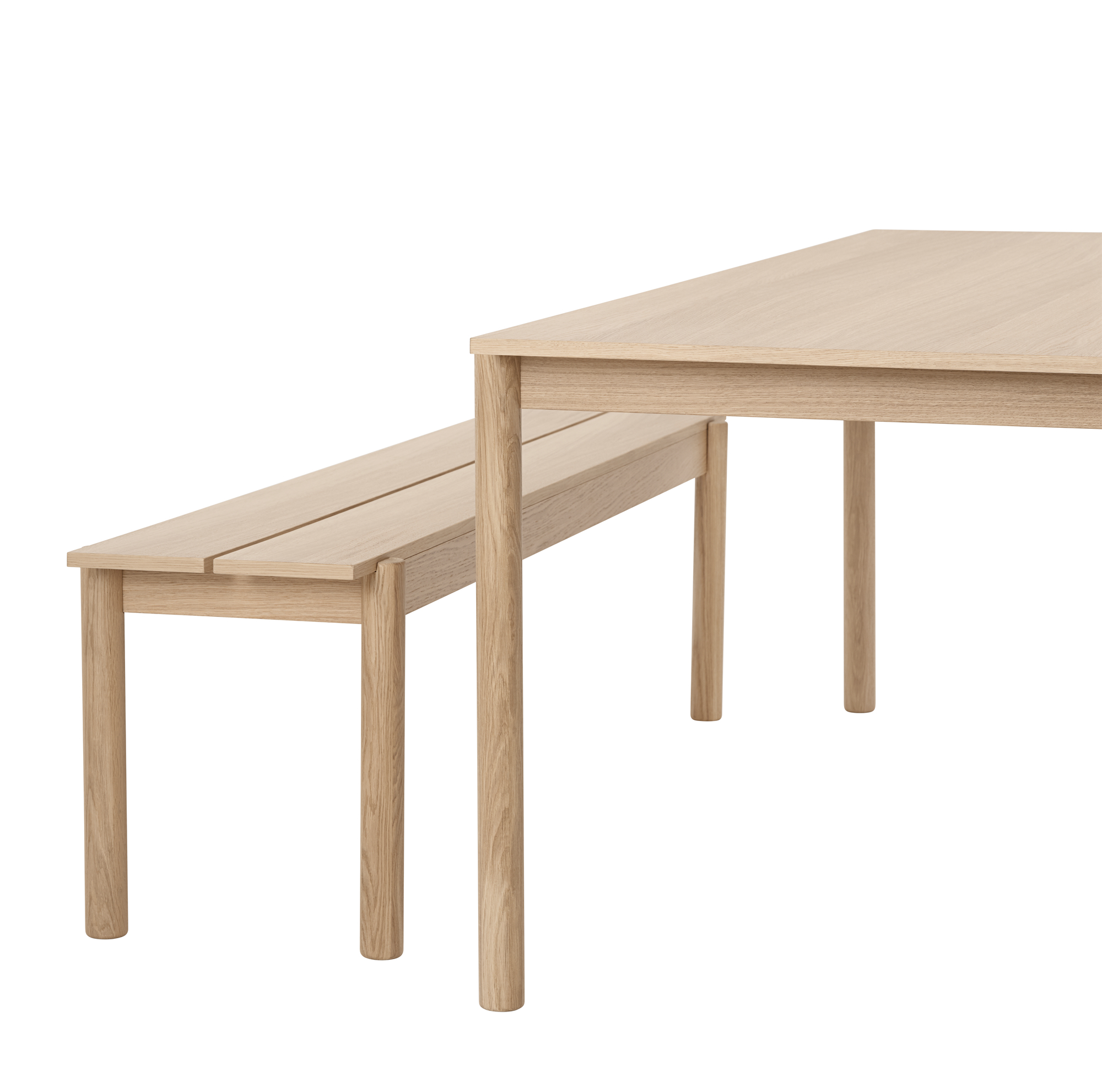 Linear Wood Bench Bank 170x34 cm Muuto