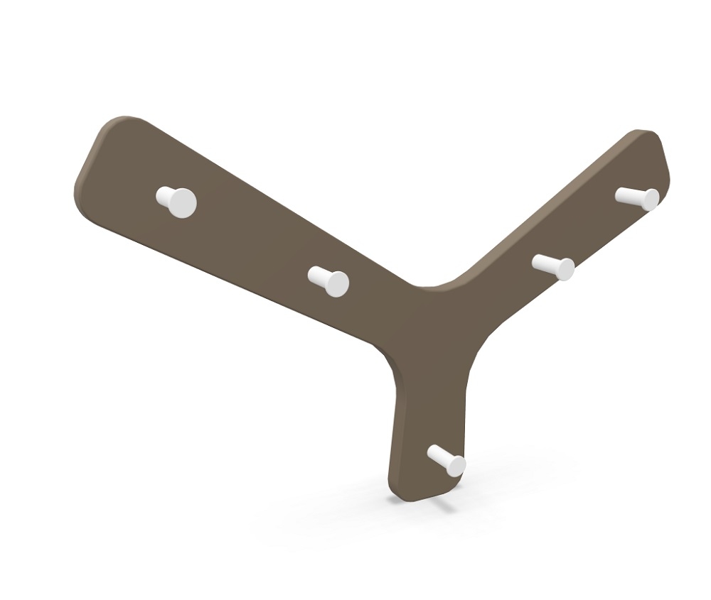 Branch Wandgarderobe Warmes Grau Cascando