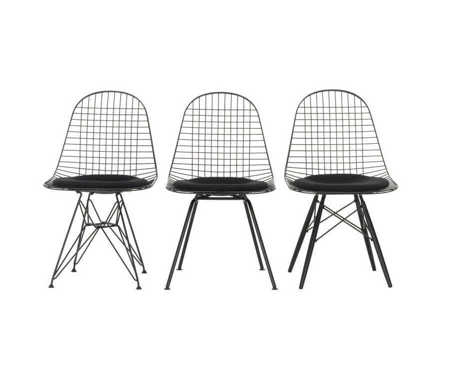 DKW-5 Wire Chair Stuhl mit Sitzkissen Vitra
