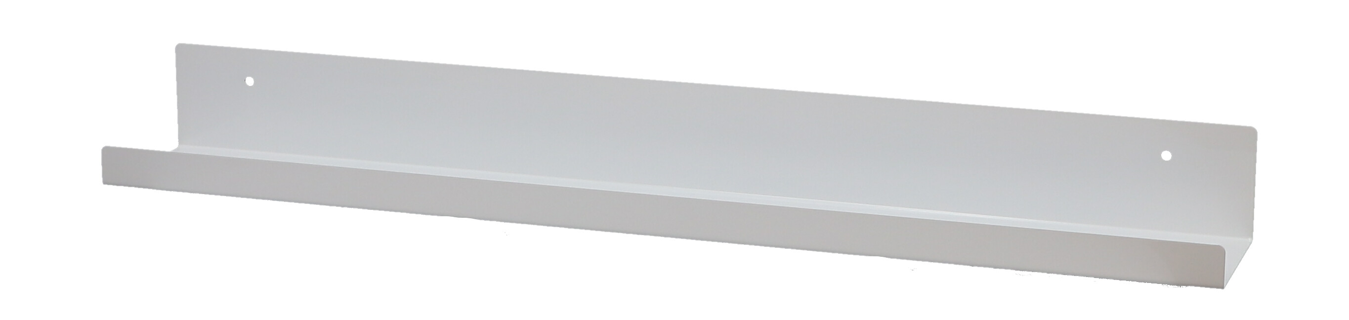 Weißes Jill Wandregal von Jan Kurtz, 80 cm breit, zur Wandmontage für Bücher und Dekoration.