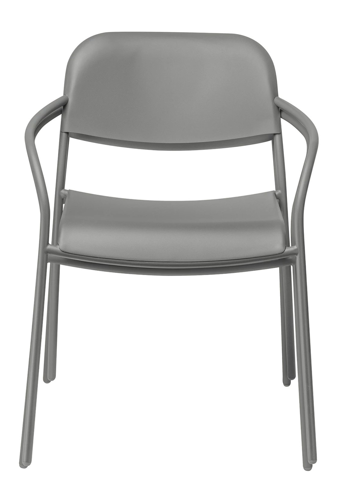 Blomus Yua Armlehnstuhl in Silk Gray: Moderner Outdoor-Stuhl mit Armlehnen für Garten und Terrasse.