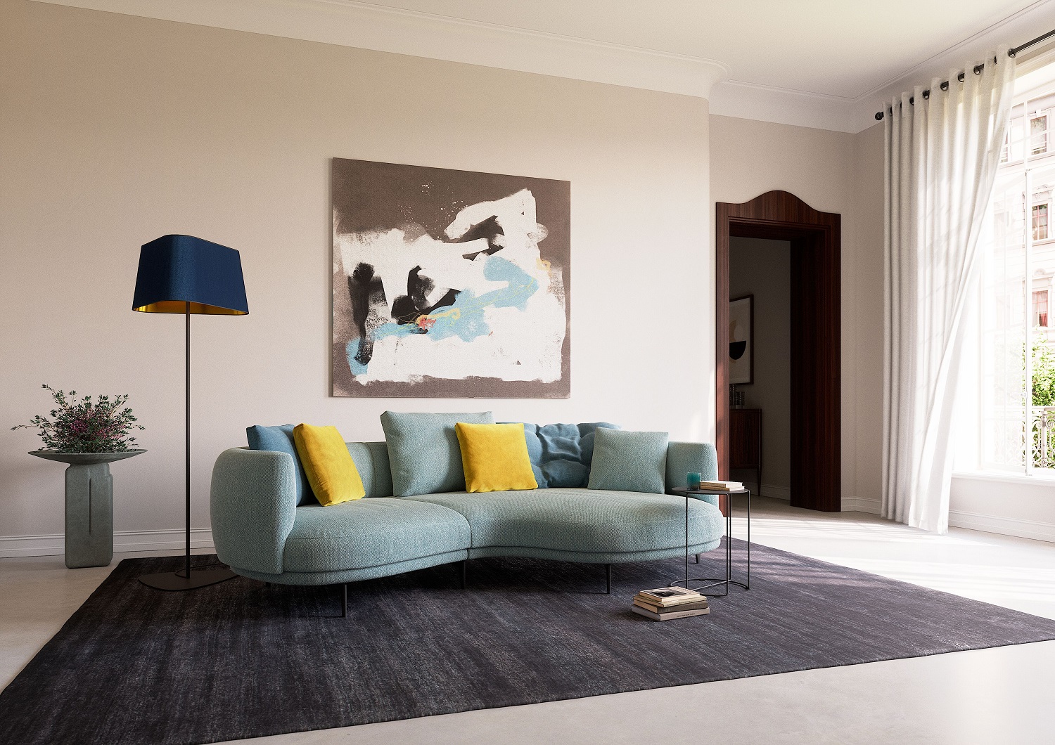 Oki Saddle Beistelltisch rund Walter Knoll