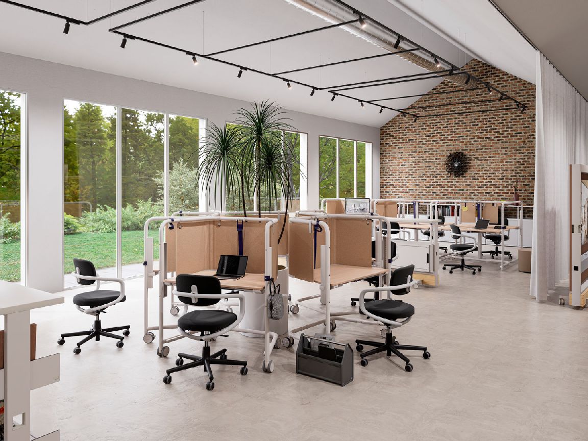 Scout Work Mobile höhenverstellbarer Arbeitstisch Vitra