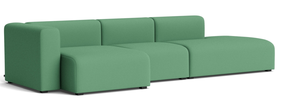 Mags Sofa 3-Sitzer Combination 4 mit Armlehne links Hay Stoff Steelcut 932