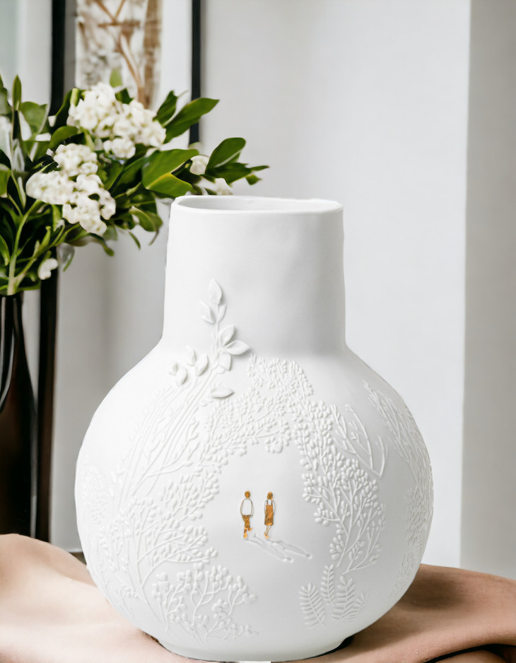 BG dankbar Vase Parkspaziergang Räder