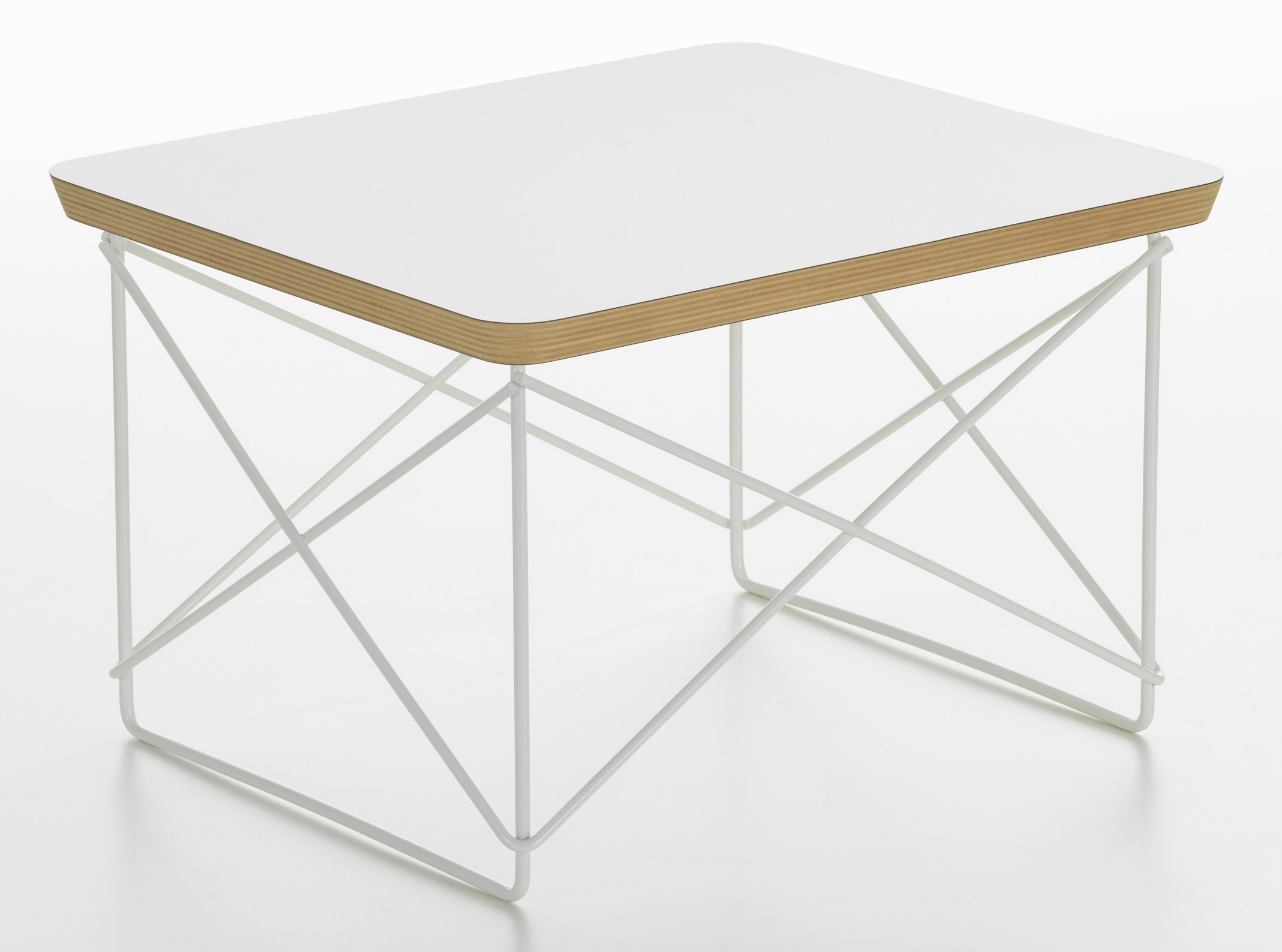 Occasional Table LTR Beistelltisch HPL Weiss Vitra Stahldraht weiß pulverbeschichtet