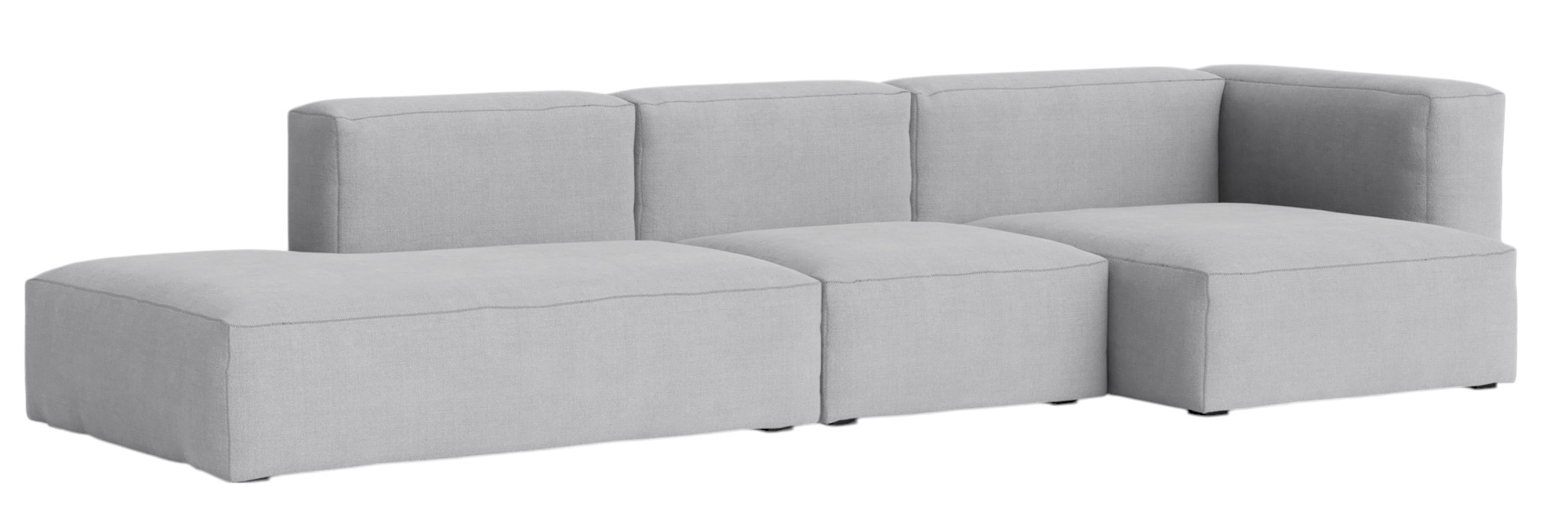 Helles Mags Soft Sofa, 3-Sitzer mit Armlehne rechts von Hay. Modernes Design Sofa.