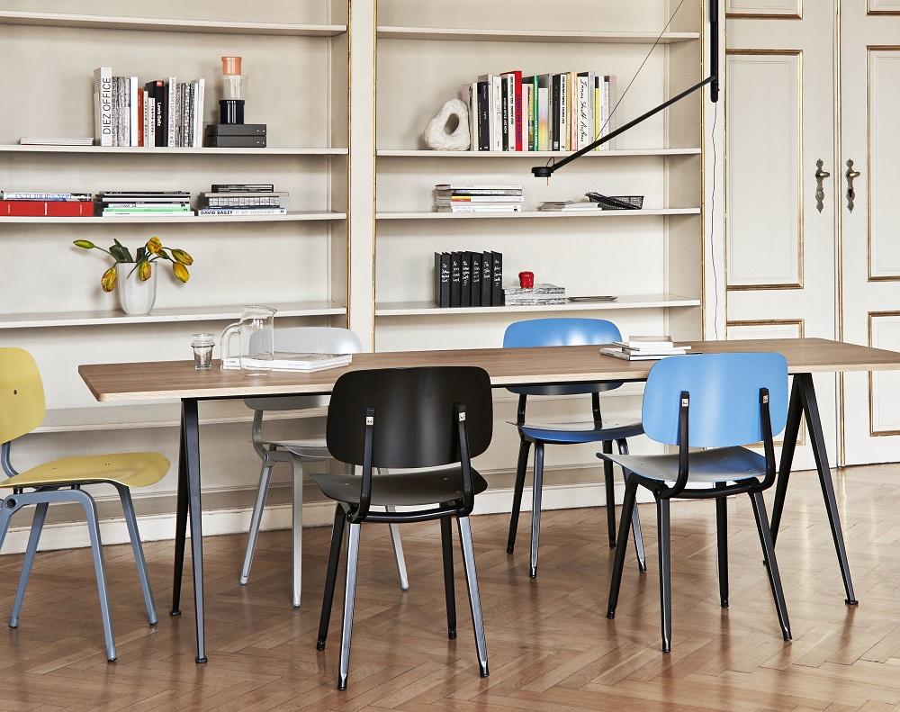 Pyramid Table 02 Esstisch Hay Eiche geräuchert schwarz B 190 x T 85