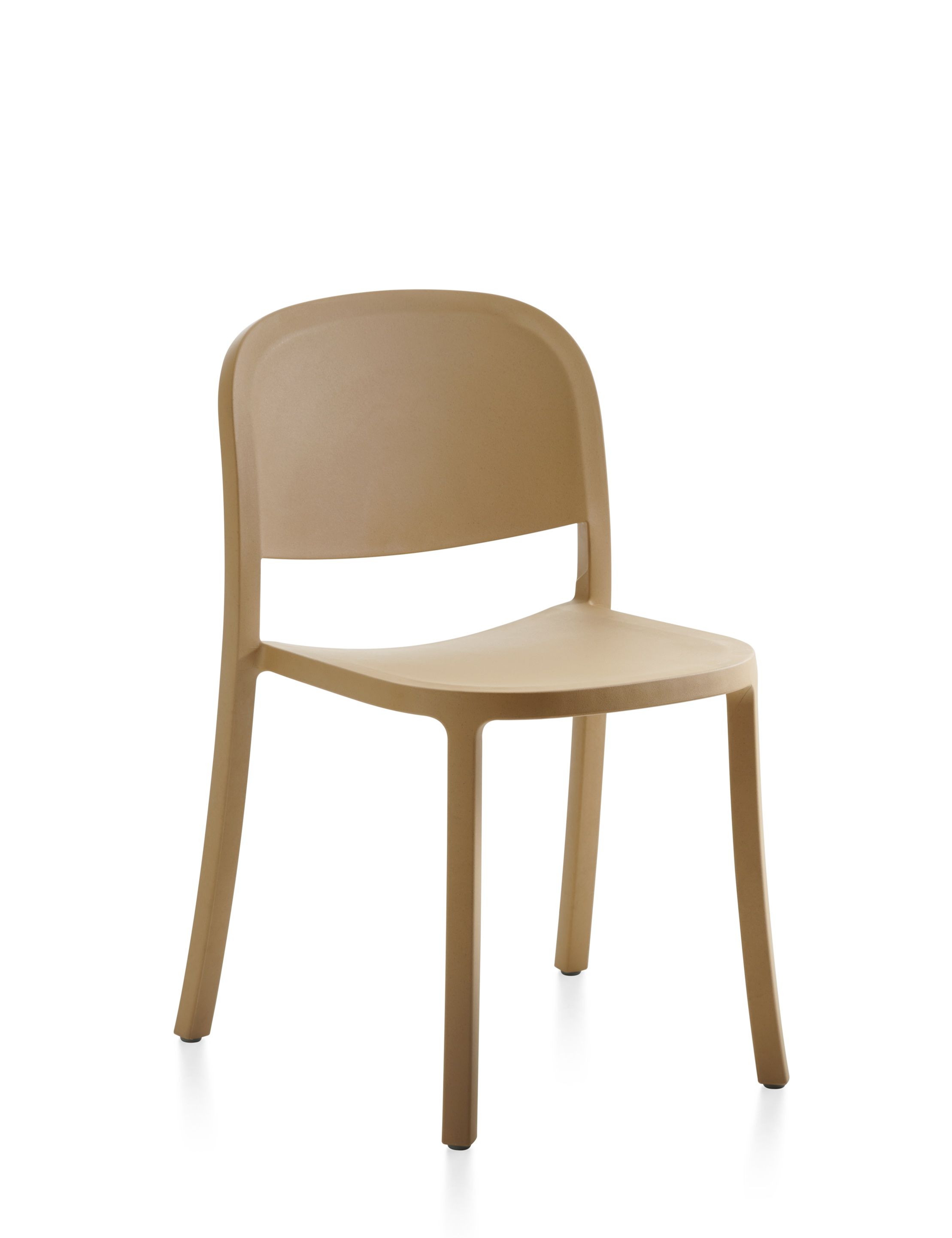 1 Inch Reclaimed Stuhl stapelbar Sand Emeco