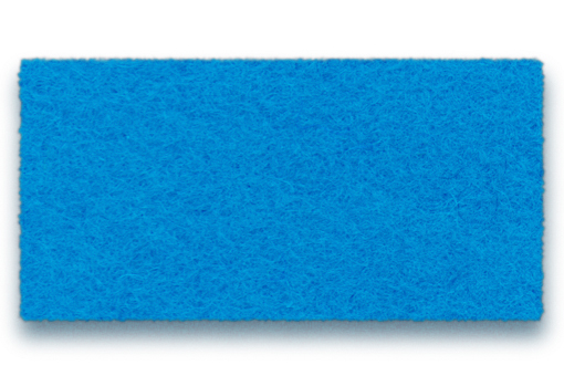 Nahaufnahme eines blauen Filzelements für den Hey Sign Welle Paravent, schalldämmend und dekorativ.