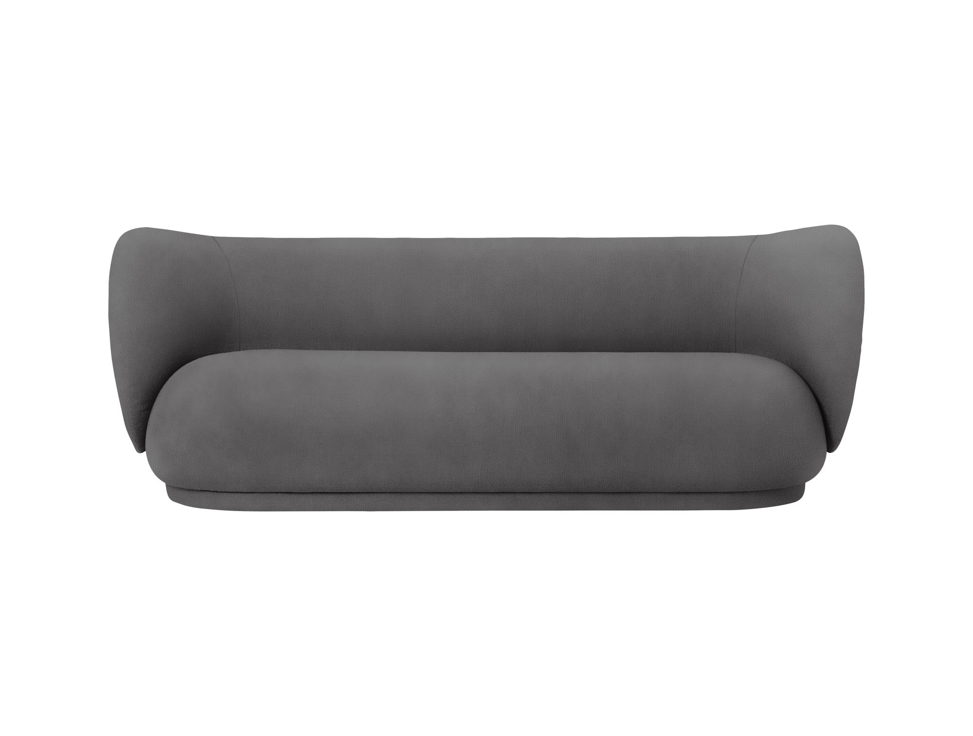 Graues Rico Sofa von Ferm Living, einladendes Design für Wohnzimmer und Lounge-Bereiche.