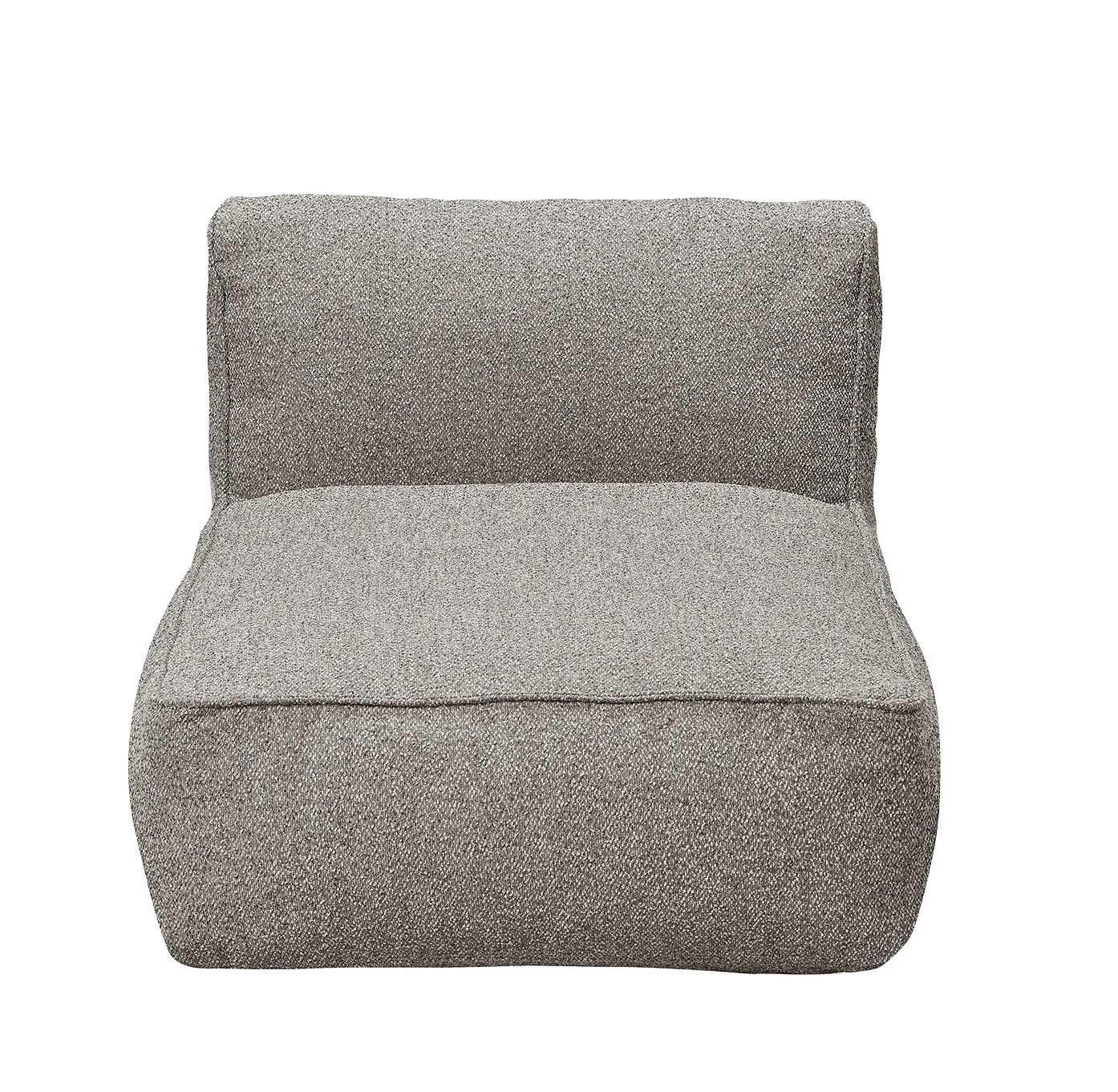 Grauer Blomus Grow Outdoor Sessel, 1-Sitzer, für Garten und Terrasse, bequeme Sitzgelegenheit.